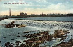 Wisconsin River Dam Postcard