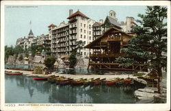 Main Entrance and Boat Landing, Lake Mohonk House New Paltz, NY Postcard Postcard