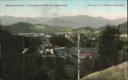 View from the Green Hill in the Adirondacks Postcard