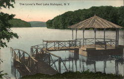 The Lover's Rest Lake Mahopac, NY Postcard Postcard