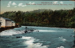 Scene of East Canada Creek Behind American Felt Comp. Plant Postcard