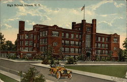 High School Ithaca, NY Postcard Postcard