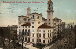 Jefferson Hotel - Franklin Street Side Postcard