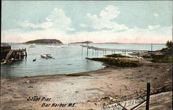 Steel Pier Bar Harbor, ME Postcard Postcard