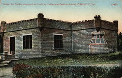 Leupp Art Studio, designed and built by Indians at Carlisle School Pennsylvania Postcard Postcard