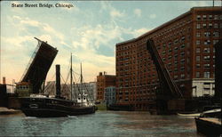 State Street Bridge Chicago, IL Postcard Postcard