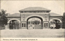 Entrance, Illinois State Fair Grounds Springfield, IL Postcard Postcard