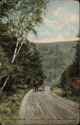 The Gorge Road Looking Toward the Mountain Bar Harbor, ME Postcard Postcard