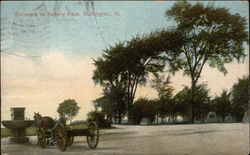 Entrance to Battery Park Postcard