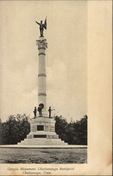 Georgia Monument - Chickamauga Battlefield Chattanooga, TN Postcard Postcard