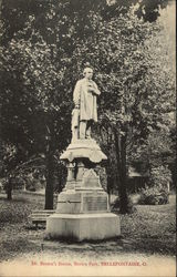 Brown Park - Dr. Brown's Statue Bellefontaine, OH Postcard Postcard