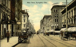 Main Street Springfield, OH Postcard Postcard