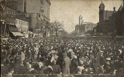 Crowd on Pennsylvania Avenue at 15th Washington, DC Washington DC Postcard Postcard