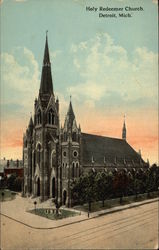 Holy Redeemer Church Detroit, MI Postcard Postcard