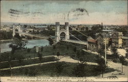 Suspension Bridge over the Brazos Waco, TX Postcard Postcard