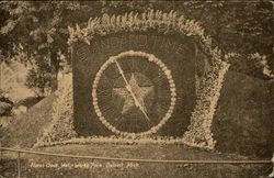 Floral Clock Water Works Park Detroit, MI Postcard Postcard