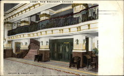 New Brevoort - Lobby Chicago, IL Postcard Postcard