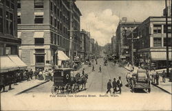 First Avenue from Columbia Street Postcard