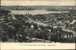 Lake Union, showing Fremont and Brooklyn Postcard