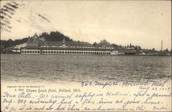 Ottawa Beach Hotel Holland, MI Postcard Postcard