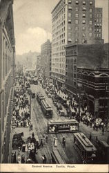 Second Avenue Seattle, WA Postcard Postcard