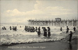 Bathing in Front of Hotel Moore Postcard