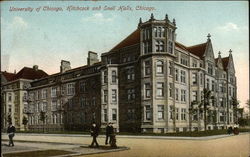 University of Chicago, Hitchcock and Snell Halls Illinois Postcard Postcard