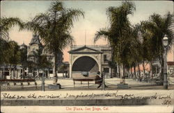 The Plaza San Diego, CA Postcard Postcard