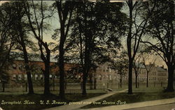 US Armory, General View from Benton Park Springfield, MA Postcard Postcard