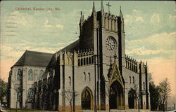 Cathedral Kansas City, MO Postcard Postcard