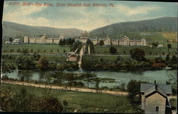 Bird's-Eye View, State Hospital Warren, PA Postcard Postcard