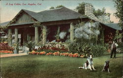 A Log Cabin Los Angeles, CA Postcard Postcard