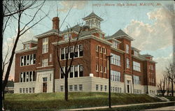 Macon High School Postcard