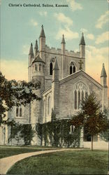 Christ's Cathedral Salina, KS Postcard Postcard