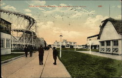 Fair Ground Scene Postcard