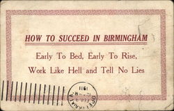 How to Succeed in Birmingham Postcard