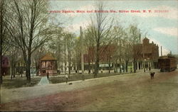 Public Square Silver Creek, NY Postcard Postcard