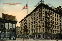 Continental Hotel, 9th & Chestnut Streets Philadelphia, PA Postcard Postcard