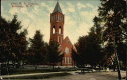 First M. E. Church Salisbury, NC Postcard Postcard