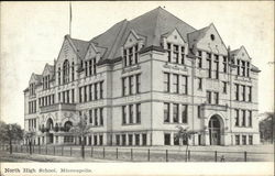 North High School Postcard