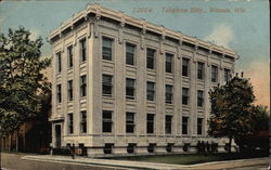 Telephone Building Wausau, WI Postcard Postcard