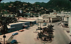 The Train Station and a section of the city Manzanillo, Mexico Postcard Postcard