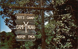 Camp Y-Noah, YMCA Boy's Camp Postcard