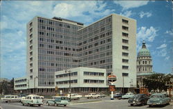 Beautiful New Kansas State Office Building Postcard