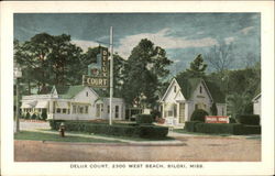 Delux Court Biloxi, MS Postcard Postcard