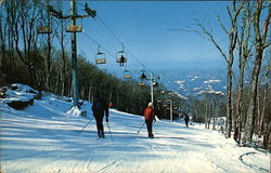 Beech Mountain Ski Resort Banner Elk, NC Postcard Postcard