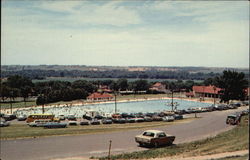 Camp Dodge Swimming Pool Postcard