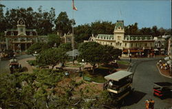 Town Square - Main Street Disney Postcard Postcard