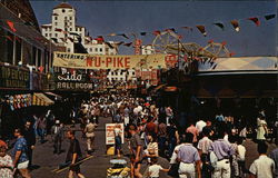 Holiday Crowd on the Nu-Pike Postcard