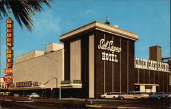 The Golden Gate Casino and Sal Sagev Hotel on Fremont and Main Streets Postcard